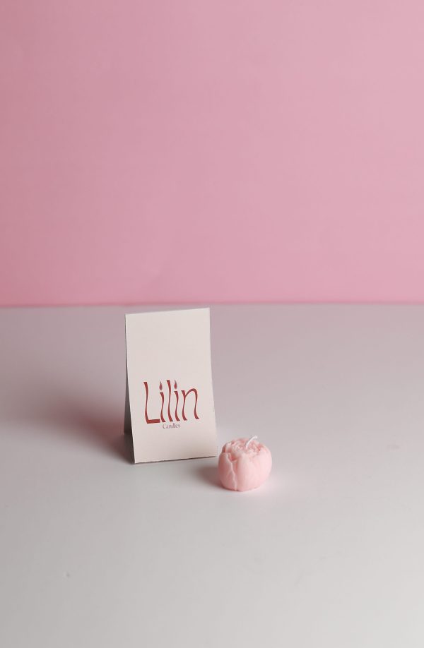 Mini Flower Candle in Paper Packaging